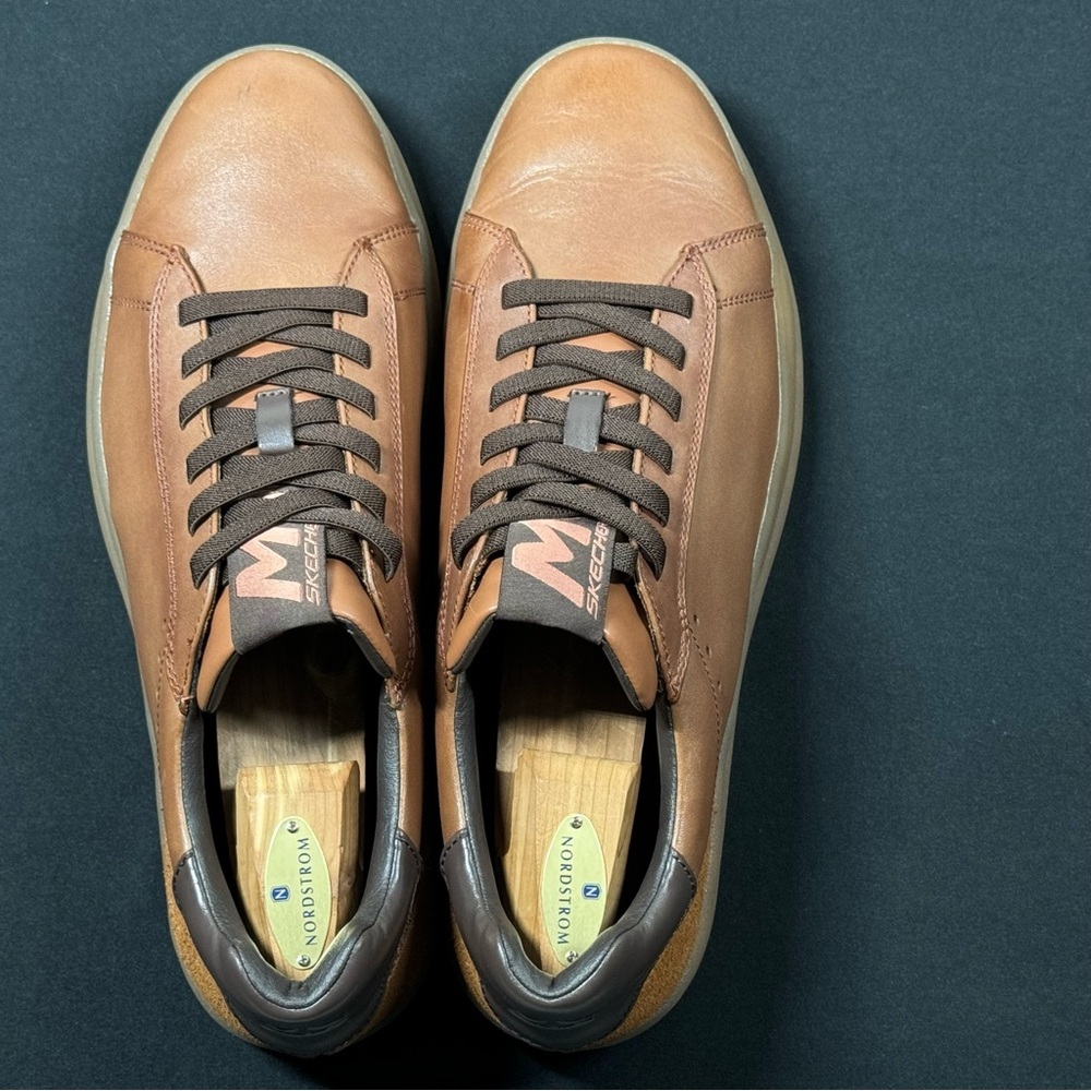 Mark Nason Men's Brown Leather Sneakers - Picture 6 of 6